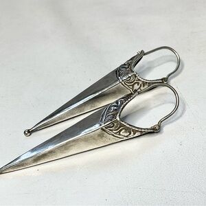 Victorian 1880’s Sterling Silver Earrings